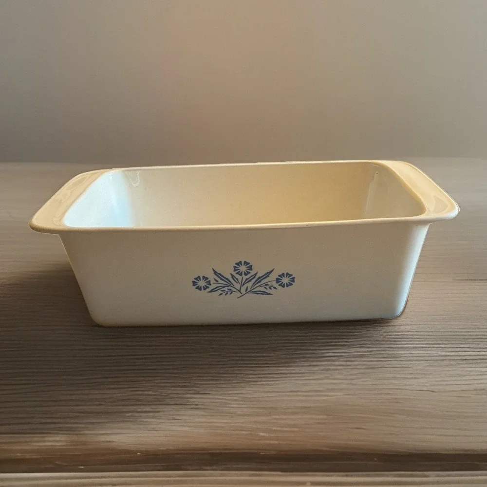 Vintage Corning Ware Cornflower Loaf Pan 2 Qt P-315 9x5x3 Made In USA